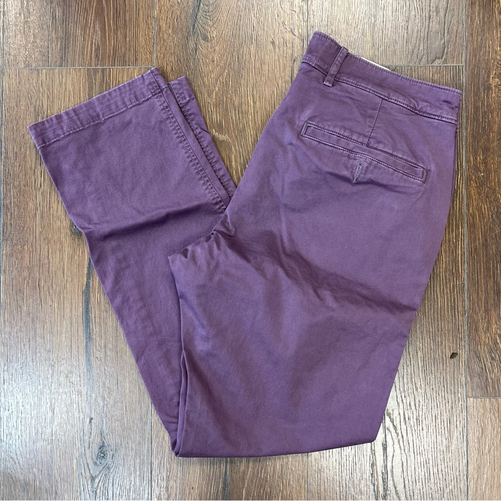 Men’s Langdon slim stretch chino in purple SZ 32/30